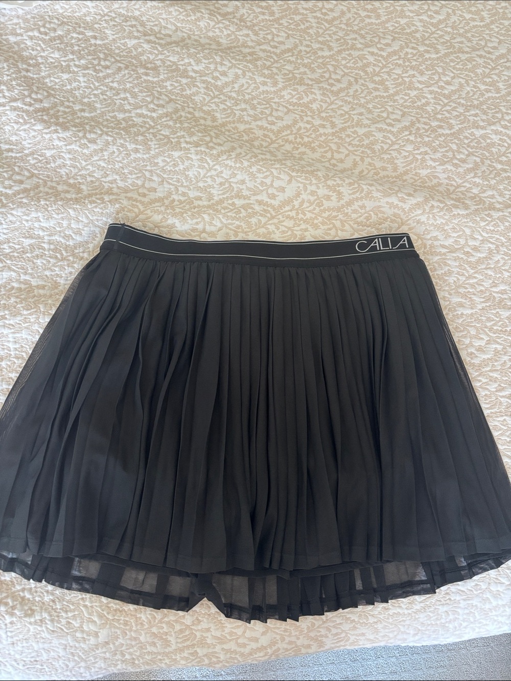 CALIA by Carrie Underwood Black Pleated Tennis Skirt